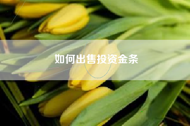 如何出售投资金条